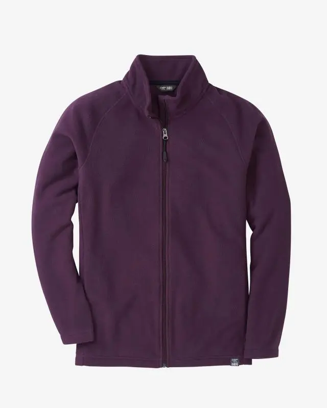 Cotton Traders Recycled Microfleece Jacket in Purple, 100% Polyester