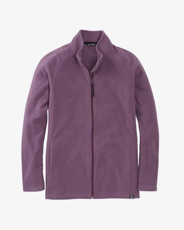 Cotton Traders Recycled Microfleece Jacket in Purple, 100% Polyester
