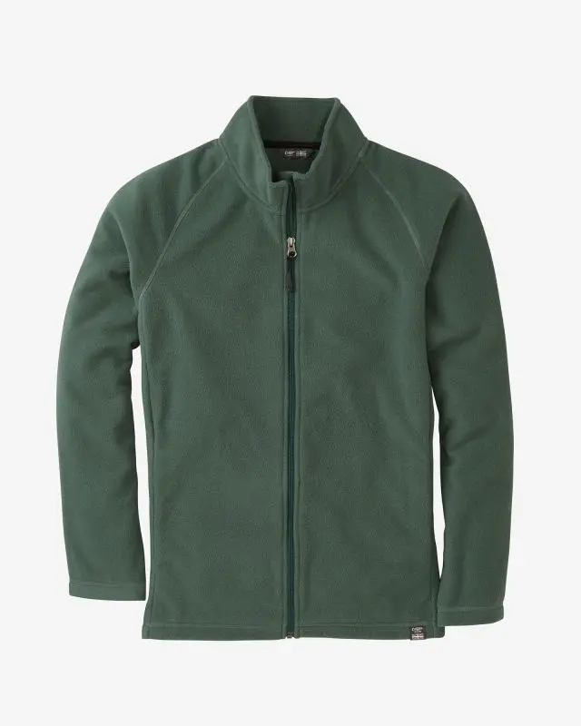 Cotton Traders Recycled Microfleece Jacket in Green, 100% Polyester