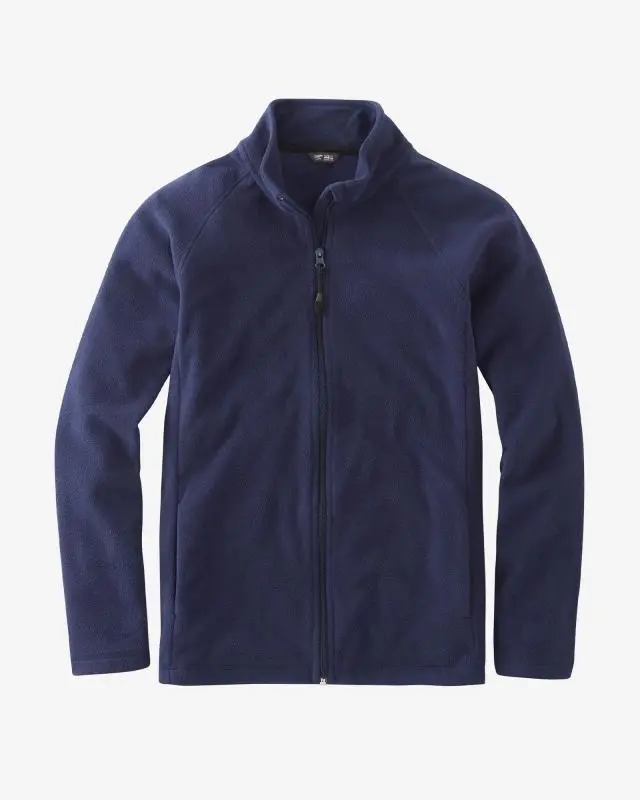 Cotton Traders Lightweight Microfleece Zip Through Jacket in Navy, 100% Polyester