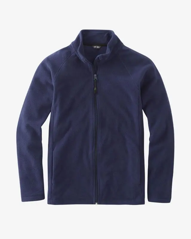 Cotton Traders Lightweight Microfleece Zip Through Jacket in Navy, 100% Polyester