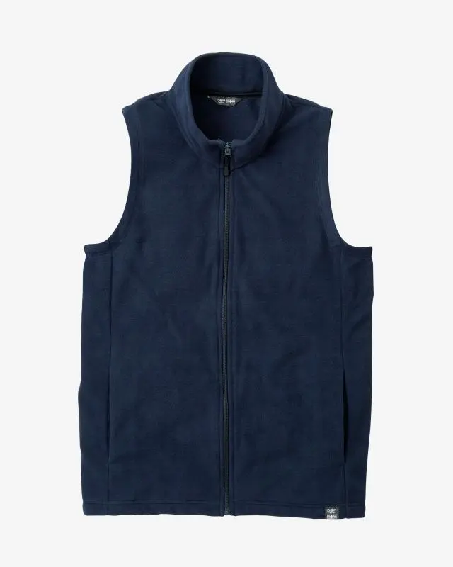 Cotton Traders Recycled Microfleece Gilet in Navy, 100% Polyester
