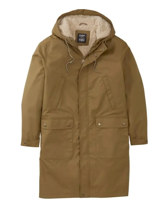 Cotton Traders Fleece Lined Moorland Jacket in Brown, 100% Polyester