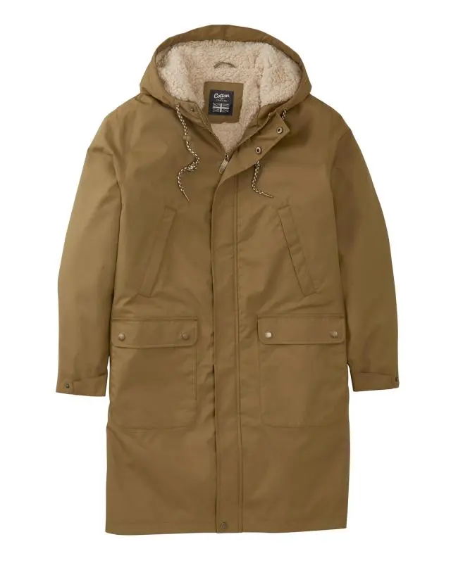 Cotton Traders Fleece Lined Moorland Jacket in Brown, 100% Polyester