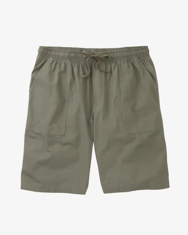 Cotton Traders Cotton Pull On Shorts in Green, 100% Cotton