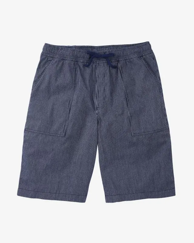Cotton Traders Cotton Pull On Shorts in Navy, 100% Cotton