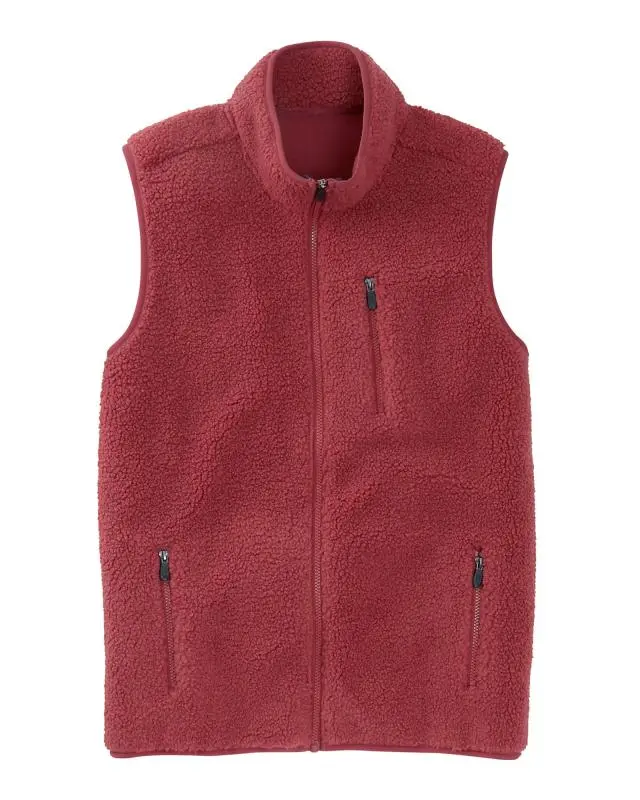 Cotton Traders Sherpa Fleece Gilet in Pink, 100% Polyester