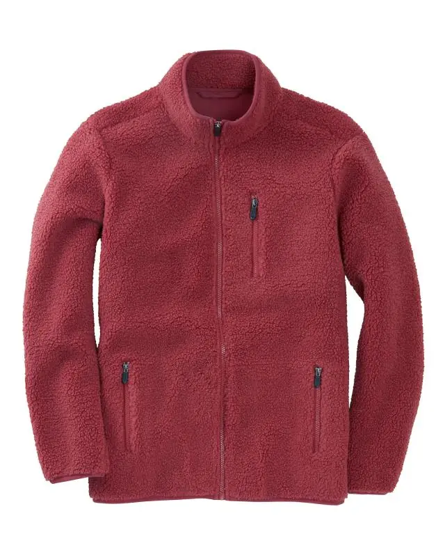 Cotton Traders Sherpa Fleece Jacket in Pink, 100% Polyester