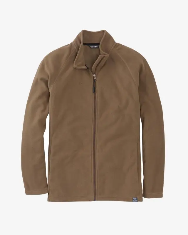 Cotton Traders Recycled Microfleece Jacket in Brown, 100% Polyester