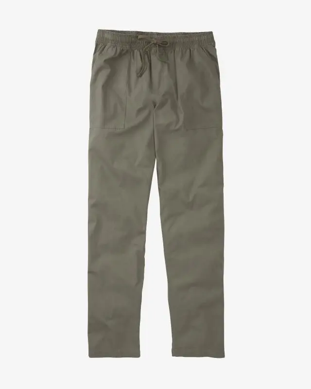 Cotton Traders Cotton Pull On Trousers in Green, 100% Cotton