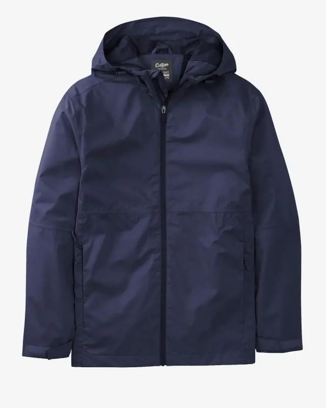 Cotton Traders Lightweight Waterproof Jacket in Navy, 100% Polyester
