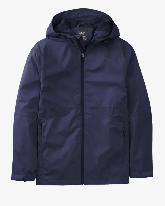 Cotton Traders Lightweight Waterproof Jacket in Navy, 100% Polyester