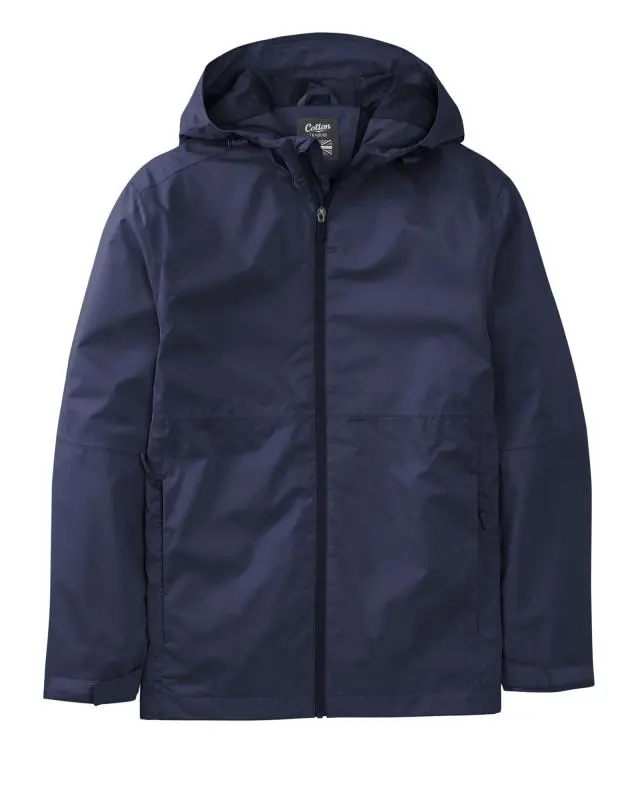 Cotton Traders Lightweight Waterproof Jacket in Navy, 100% Polyester