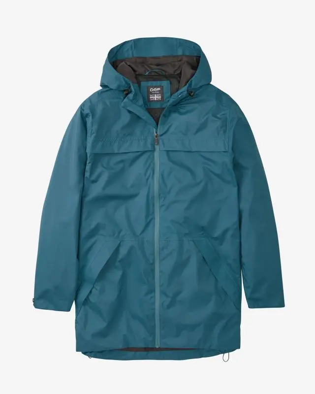 Cotton Traders Langdale Lightweight Waterproof Coat in Green, 100% Polyester