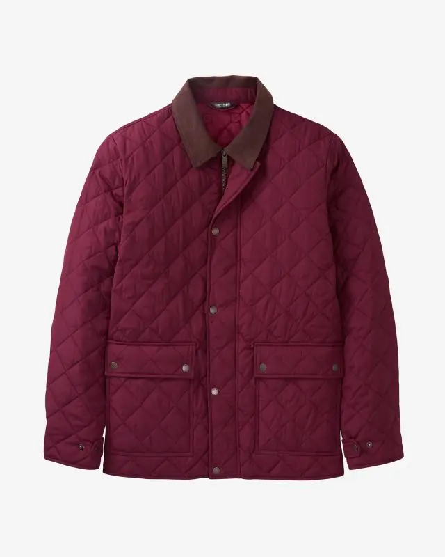 Cotton Traders Cartmel Quilted Jacket in Brown, 100% Polyester