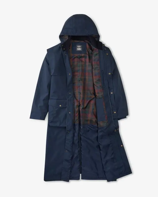 Cotton Traders 50" Windermere Coat in Navy, 100% Polyester