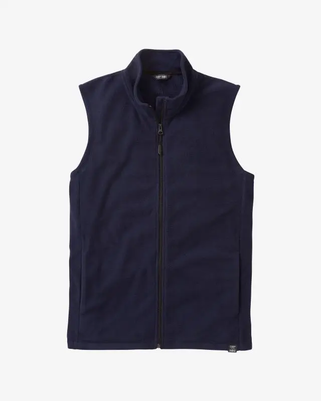 Cotton Traders Microfleece Gilet in Navy, Polyester