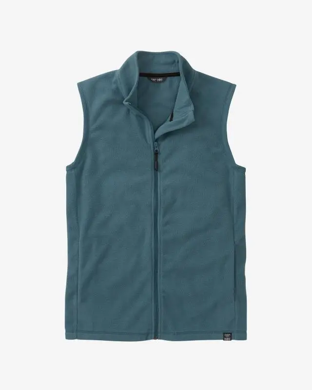 Cotton Traders Microfleece Gilet in Blue, Polyester
