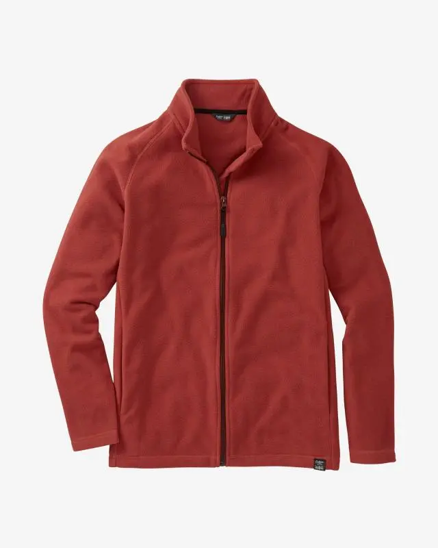 Cotton Traders Microfleece Jacket in Red, Polyester
