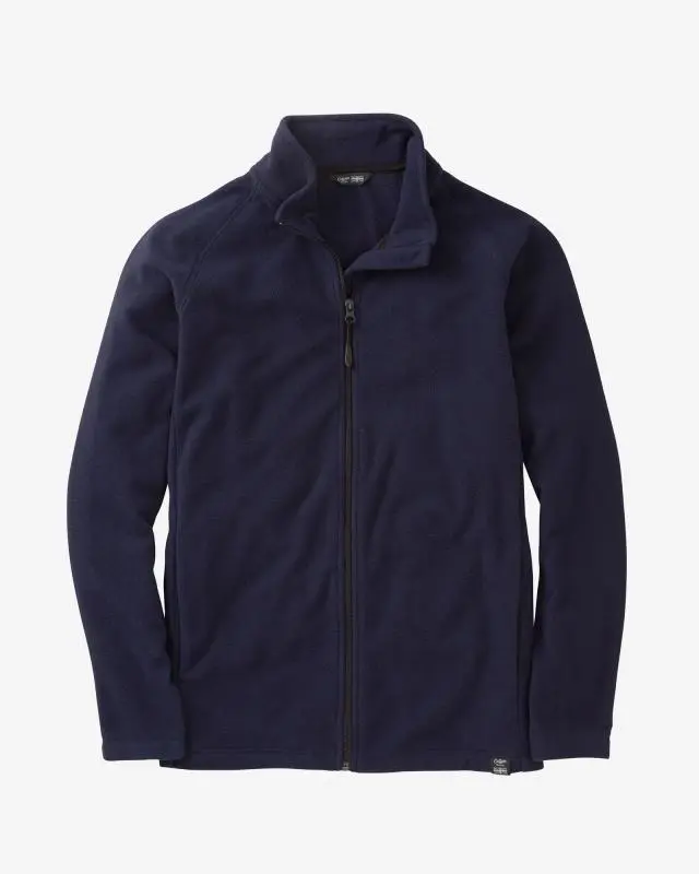 Cotton Traders Microfleece Jacket in Navy, Polyester