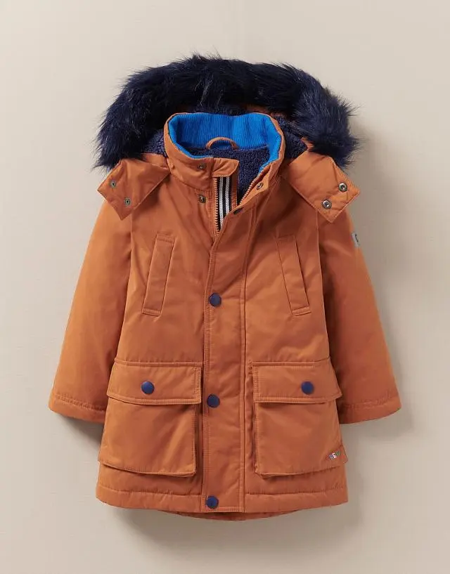 Crew Clothing Parka Rust