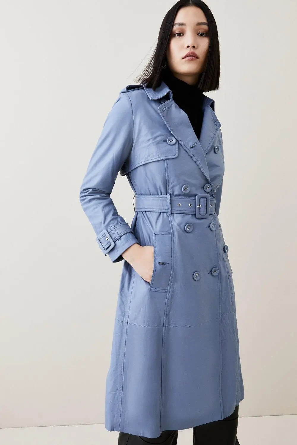 Womens belted mac new arrivals