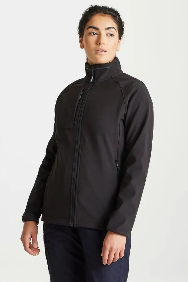 Craghoppers Women's 'Expert Basecamp' Softshell Jacket in Black | Size: 8
