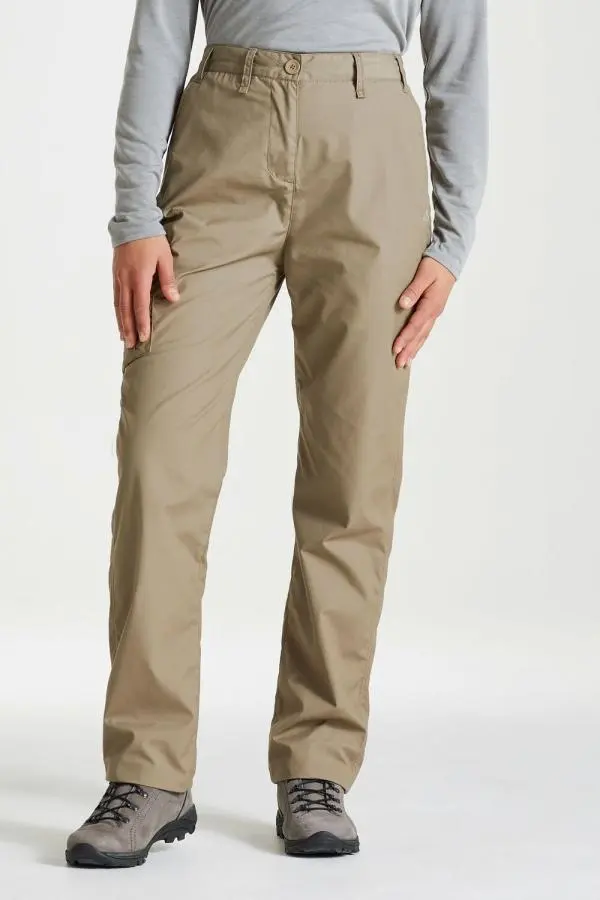 Craghoppers Women's 'Expert Kiwi' Trousers in Beige 