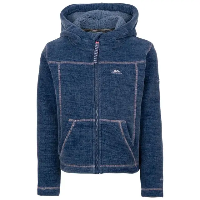 Trespass Girl's Cossie Fleece Jacket in Blue | Size: 9-10 Years