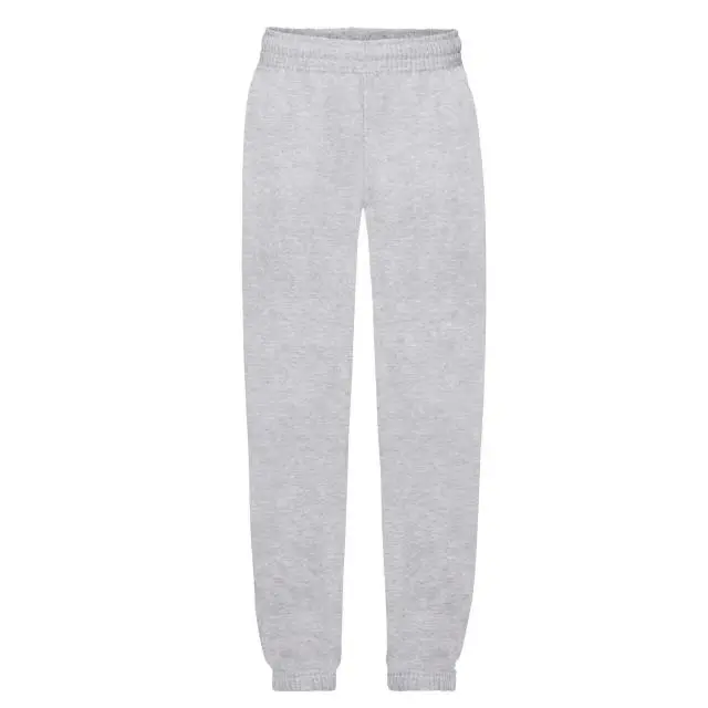 Fruit of the Loom Premium Heather Jogging Bottoms in Grey 