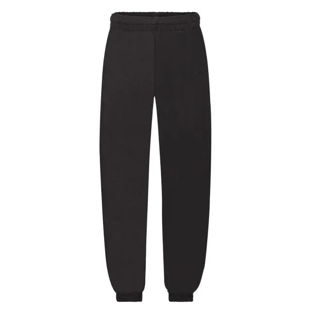 Fruit of the Loom Premium Plain Jogging Bottoms in Black 