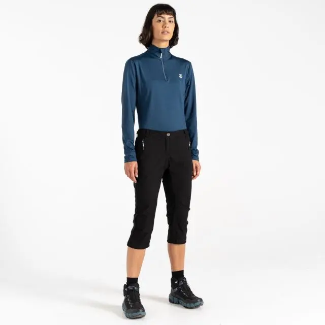 Dare 2b Women's 'Melodic II' Walking 3/4 Trousers in Black | Size: 18