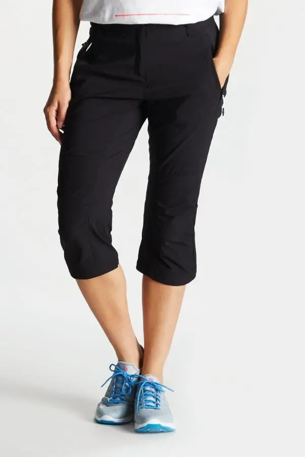 Dare 2b Women's 'Melodic II' Walking 3/4 Trousers in Black 