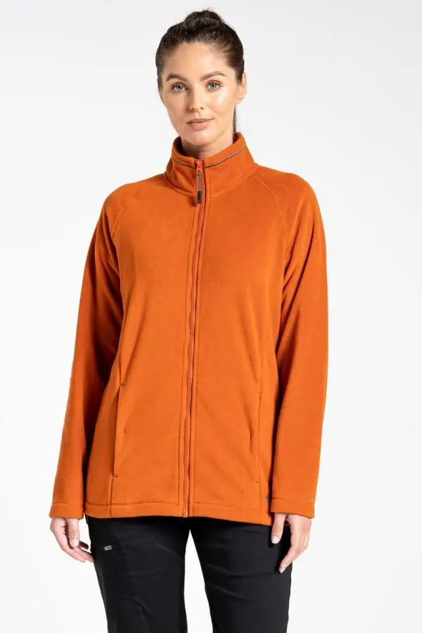 Craghoppers Women's 'Expert Miska 200' Fleece Jacket in Orange | Size: 8