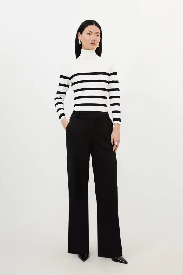 Compact Stretch Essential Tailored Straight Leg Trouser