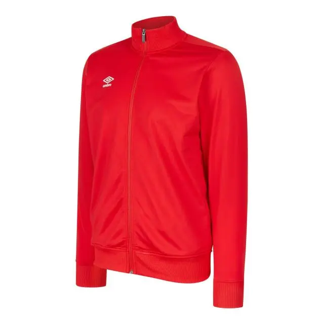 Umbro Boy's Club Essential Jacket in Scarlet 