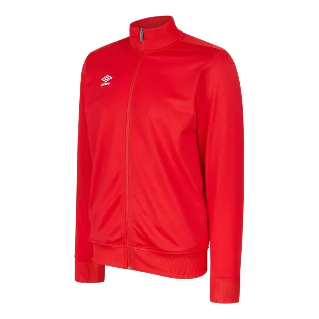 Umbro Boy's Club Essential Jacket in Scarlet 