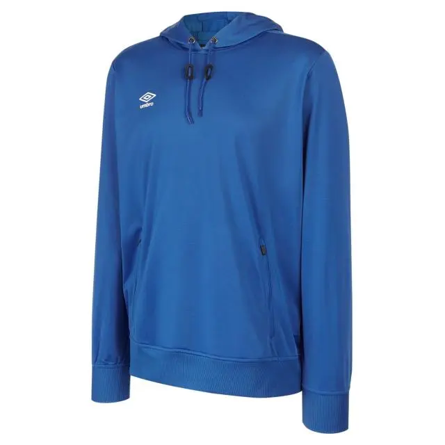 Umbro Club Essential Polyester Drawstring Hoodie in Blue 