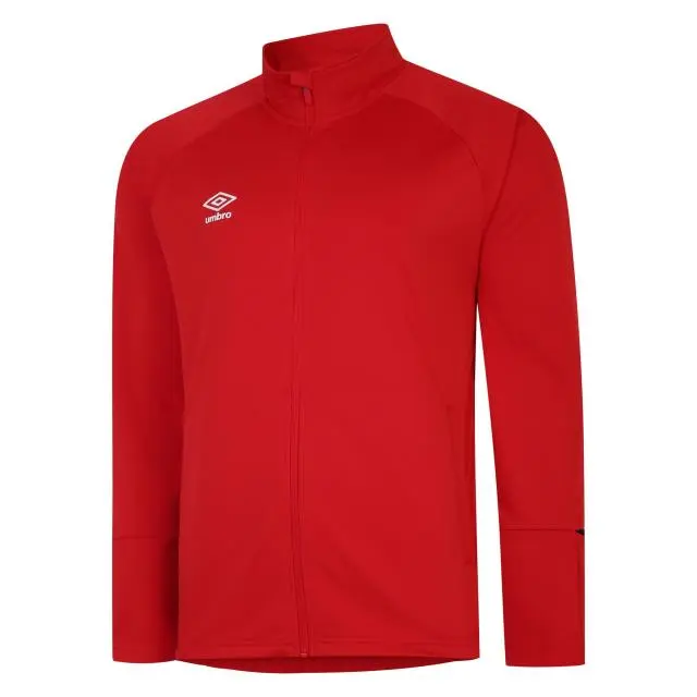 Umbro Total Training Knitted Track Jacket in Dark Red 