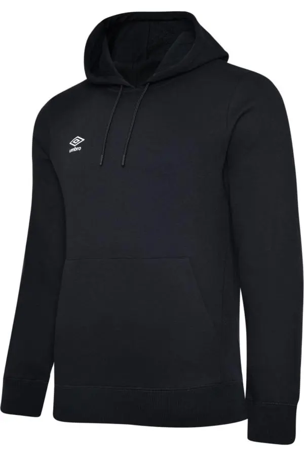 Umbro Club Leisure Drawstring Hoodie in Black | Size: 11-12 Years