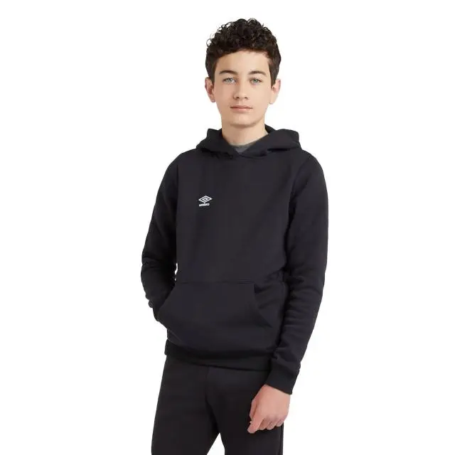 Umbro Club Leisure Drawstring Hoodie in Black 
