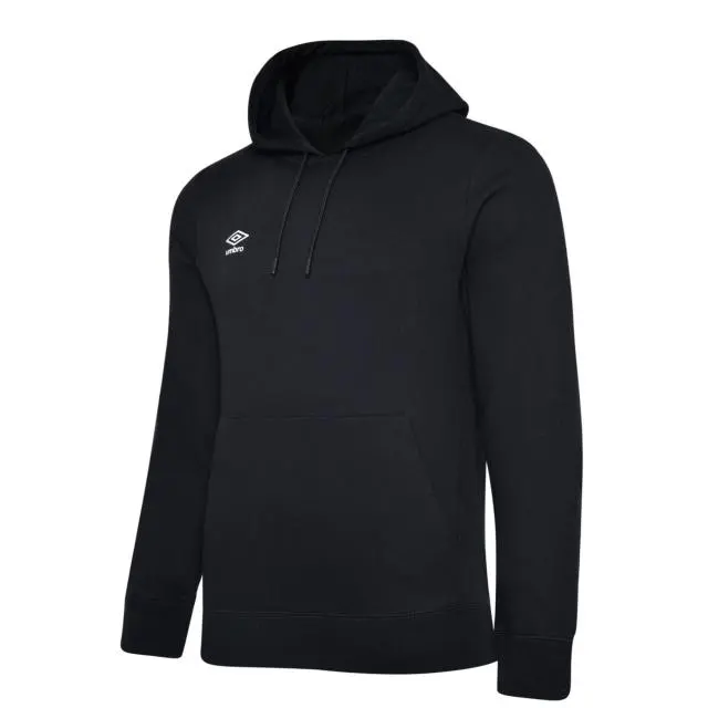 Umbro Club Leisure Drawstring Hoodie in Black 