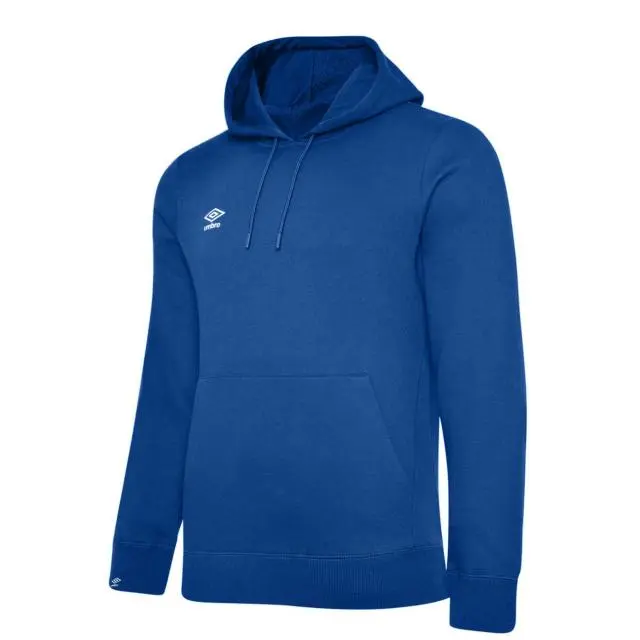 Umbro Club Leisure Drawstring Hoodie in Mid Blue 
