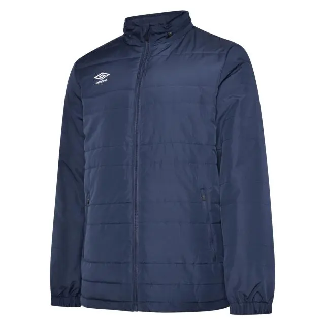 Umbro Boy's Club Essential Bench Jacket in Dark Navy 