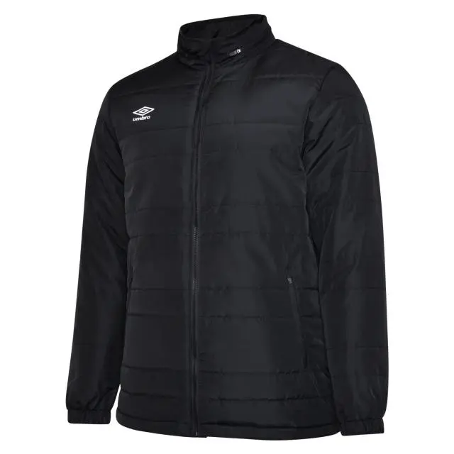 Umbro Boy's Club Essential Bench Jacket in Black 