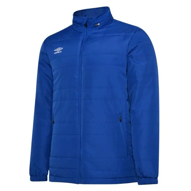 Umbro Boy's Club Essential Bench Jacket in Blue 