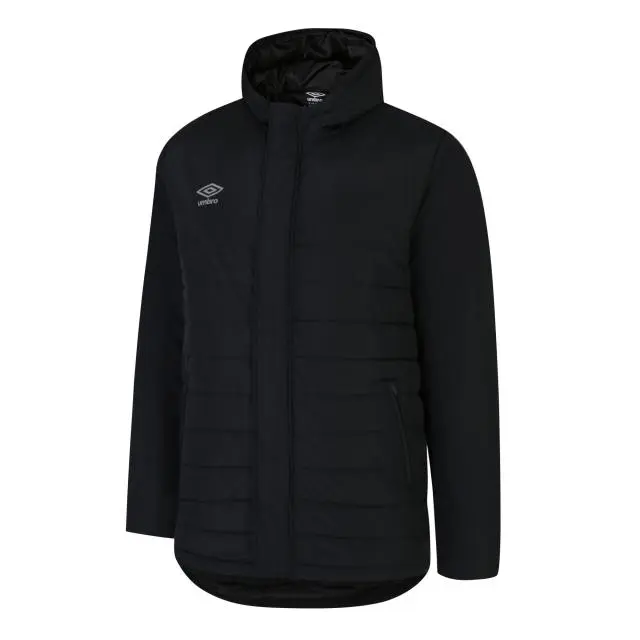 Umbro Water Resistant Padded Jacket in Black 