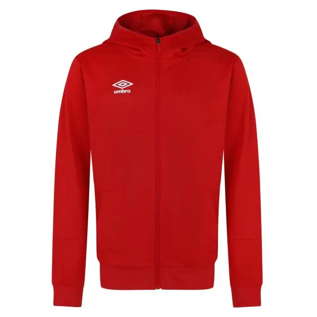 Umbro Total Training Knitted Hoodie in Dark Red 