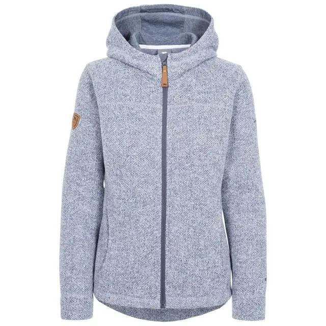 Trespass Reserve Fleece Full Zip Hoodie in Blue | Size: 11-12 Years