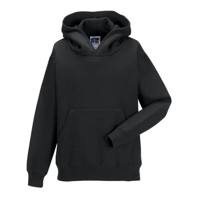 Russell Plain Black Hoodie 